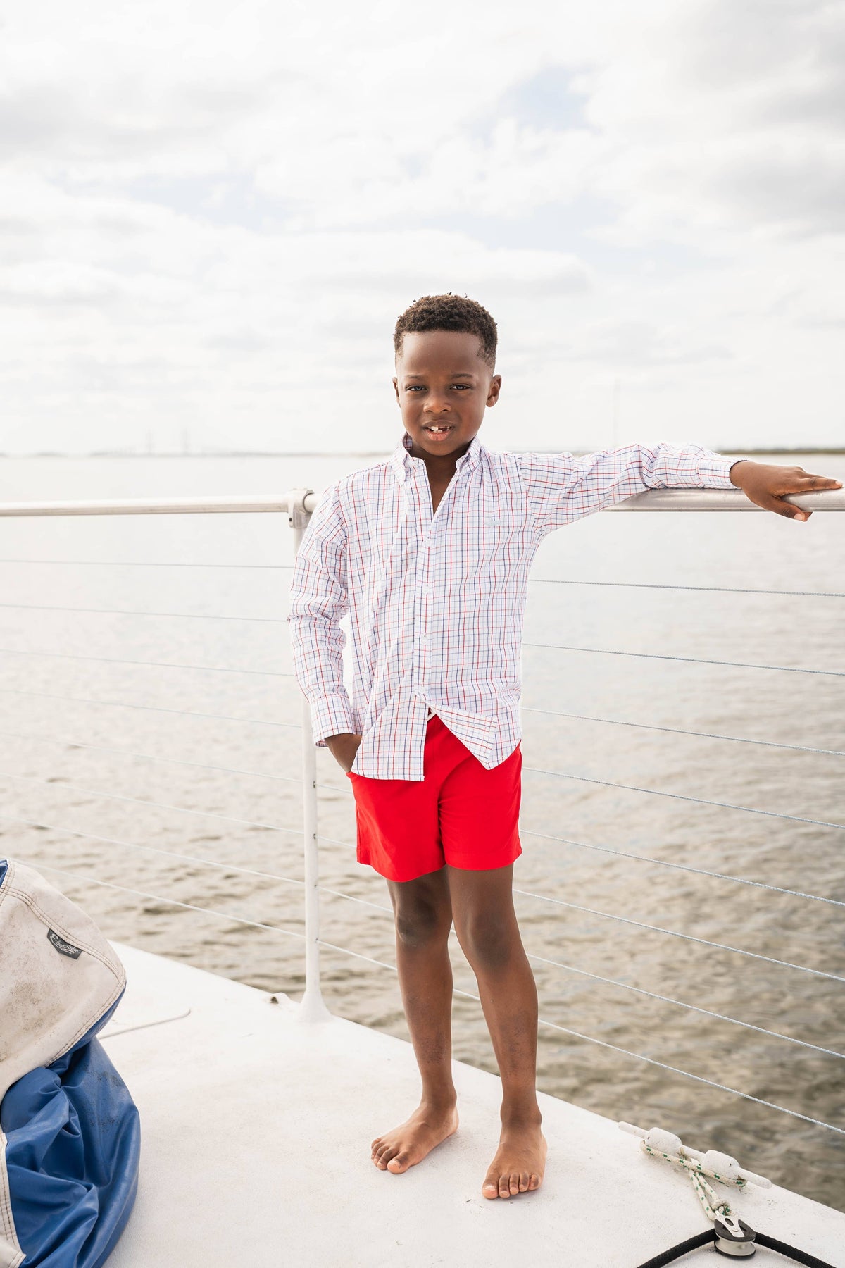 Carter Oxford Shirt Patriotic Plaid: Patriotic Plaid
