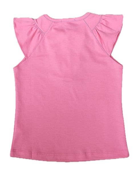 Cherries Hot Pink Girl's Pima Top: 6X