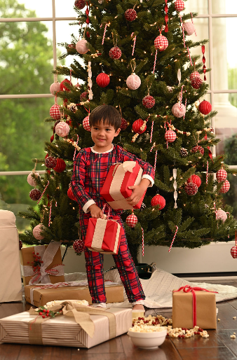 Christmas 2025 Pajamas- Kids- Tartan- Buttflap