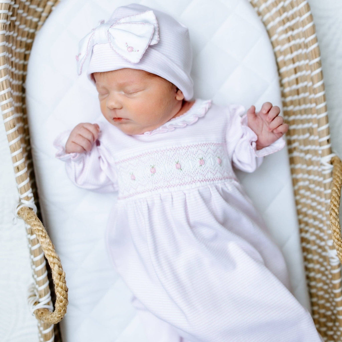 Julia Bow Hat - Pink