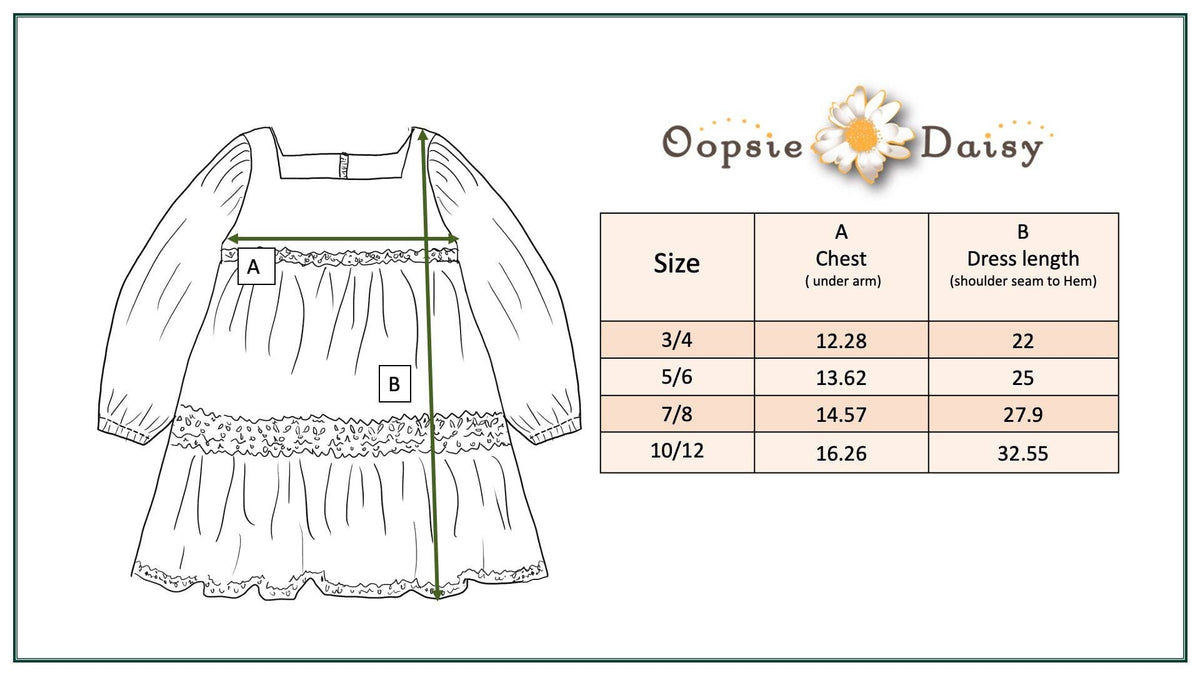 Girls Tan Gingham & Vintage Lace Puff Sleeve Tiered Dress