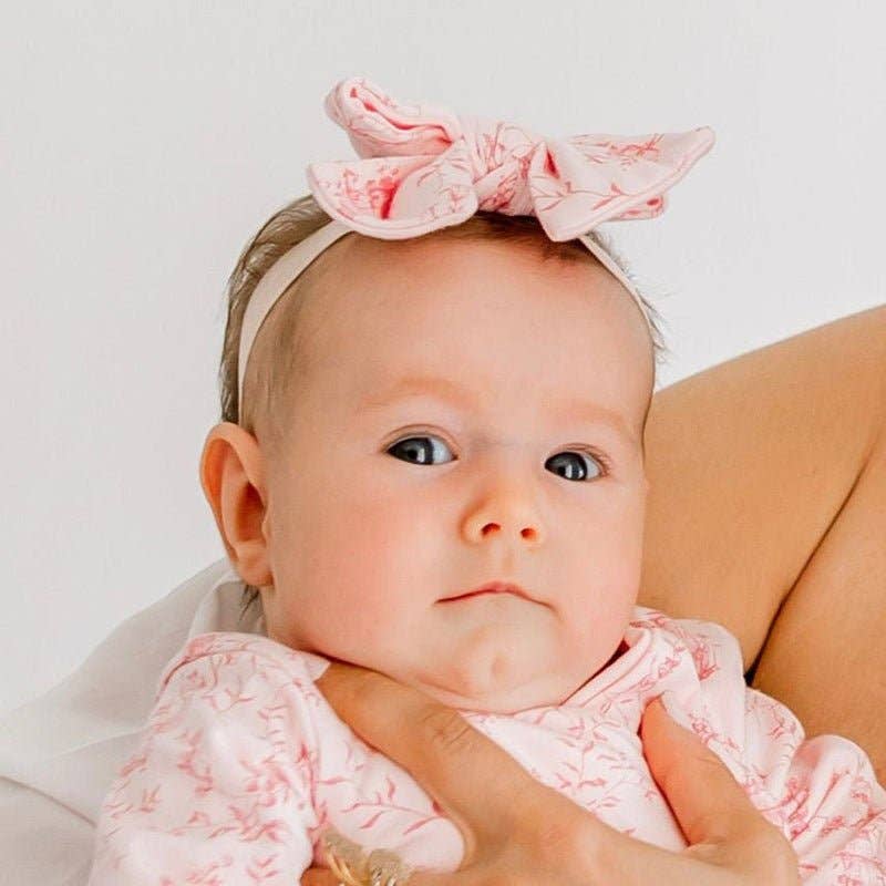 HEADBAND & BOW SET: Whimsical Garden / ONE SIZE