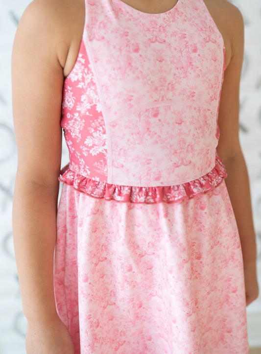 Athletic Dress - Pink Peony