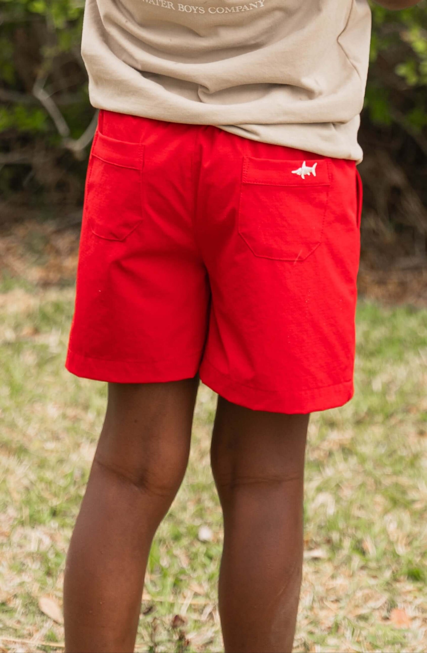 Topsail Boys Performance Short Red: Red