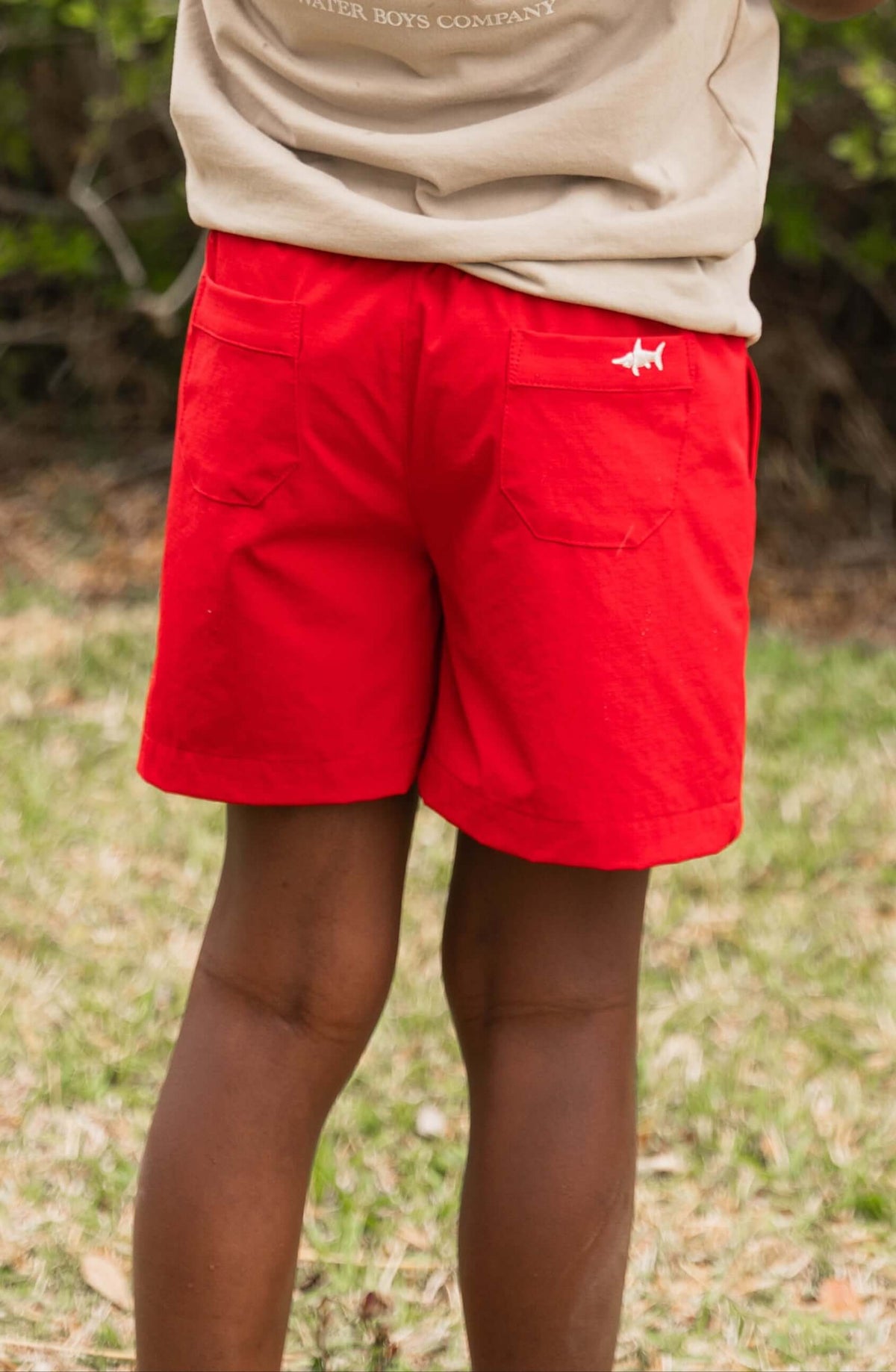 Topsail Boys Performance Short Red: Red