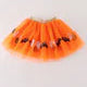 Orange Halloween Sequin Tutu Skirt