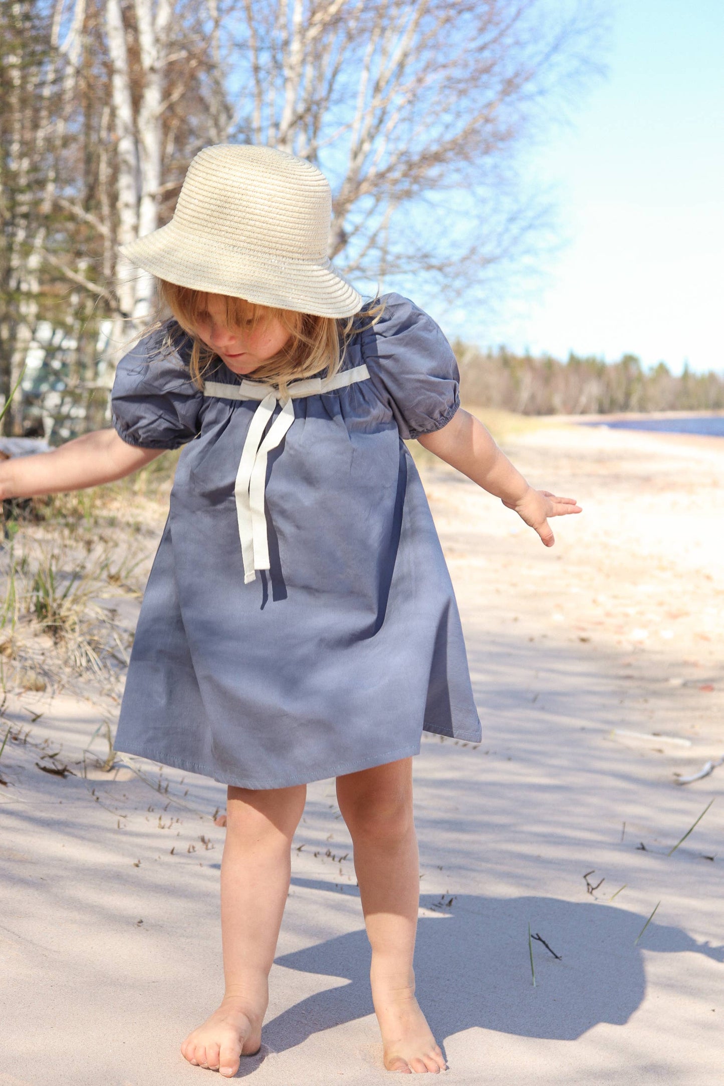 The Poppy Puff Sleeve Dress w/ Matching BLOOMERS  Baby Dress