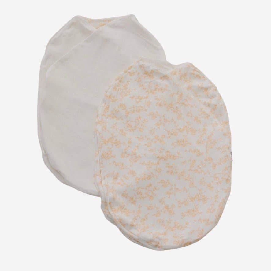 COCOON SWADDLE SET in Silky Modal: Bitty Pink Blooms & Bitty Blooms / Small