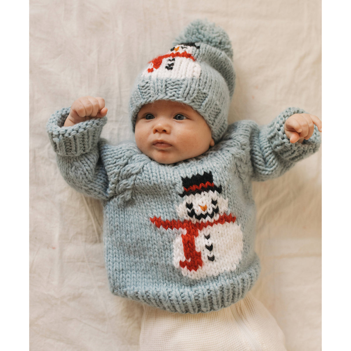 Frosty Snowman Surf Crew Neck Sweater Set Baby & Toddler