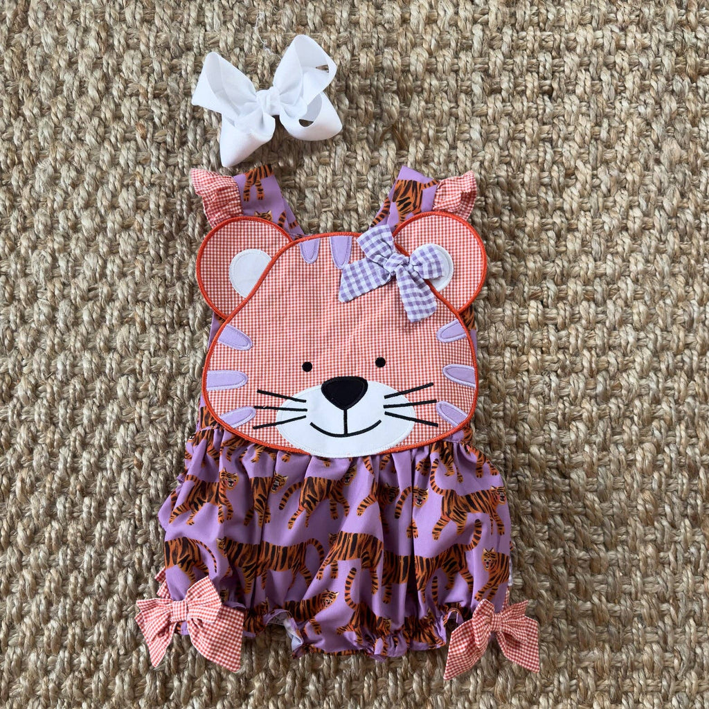 Orange & Purple Tiger Bubble - Wild Lapin Children’s Boutique