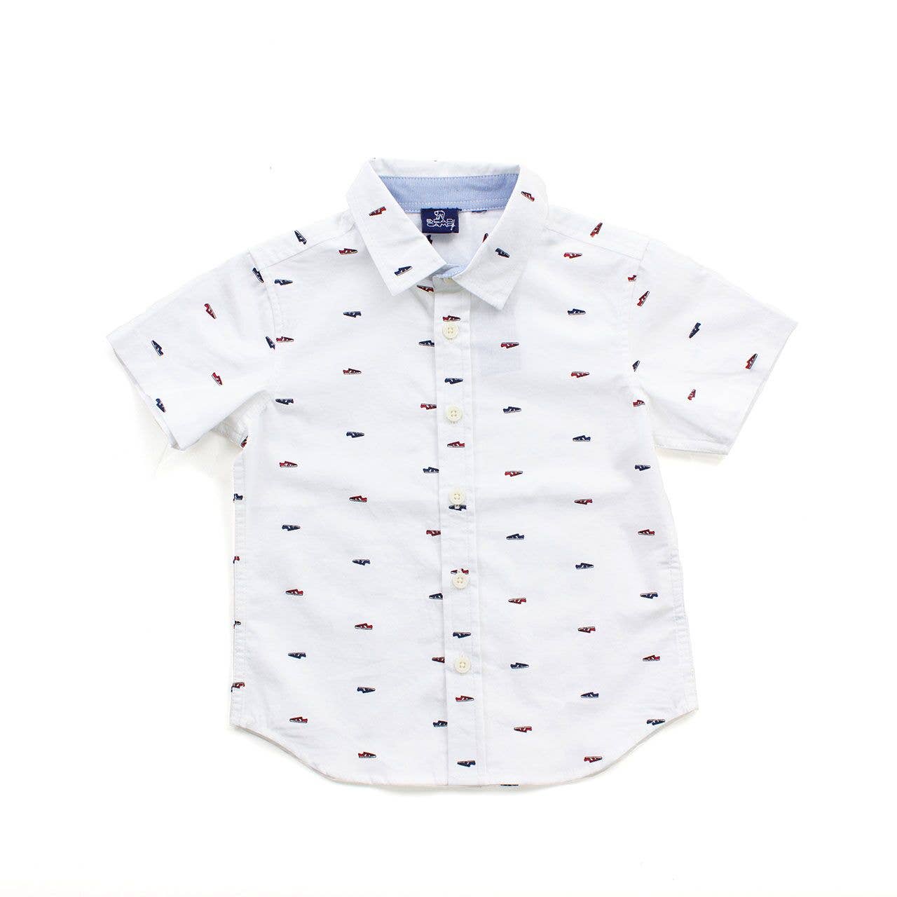 White Gilbert Toddler Button Down - Baby & Small Boy: 18/24