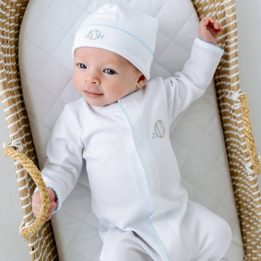 Precious Lil' Sluggers Footie - Light Blue