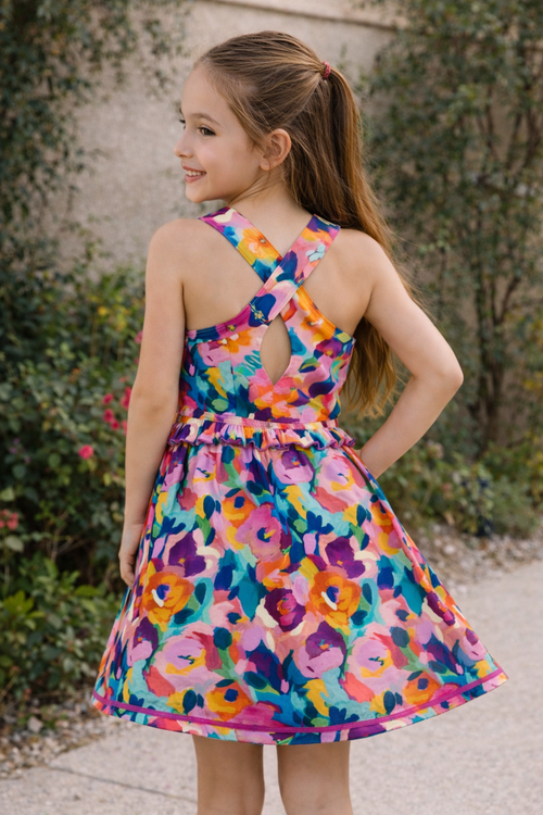 Athletic Dress - Garden Strokes