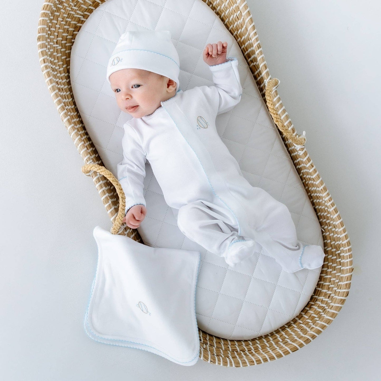 Precious Lil' Sluggers Footie - Light Blue