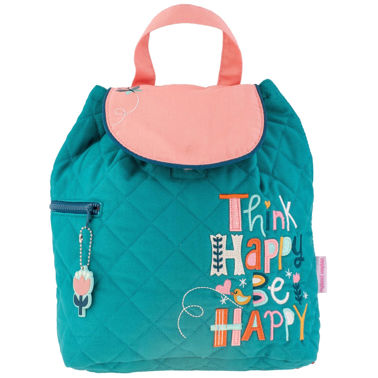 Quilted Backpacks: Turquoise Floral
