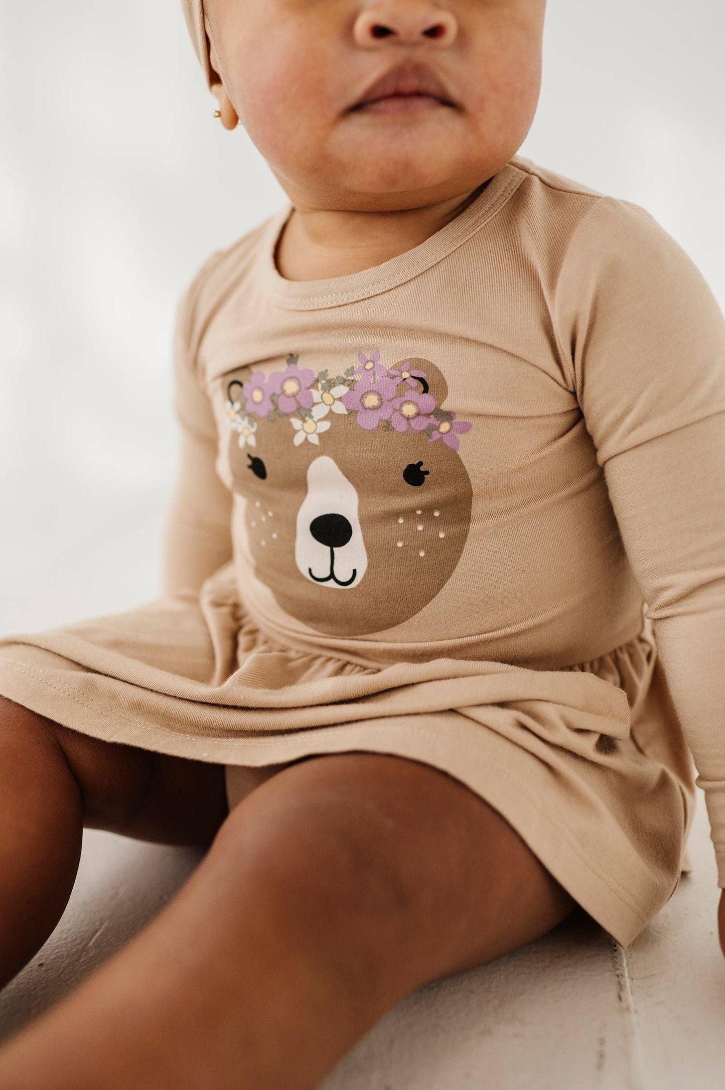 Girl's Bodysuit Dress Set Bamboo Baby/Kids Clothing Fall: Fawn