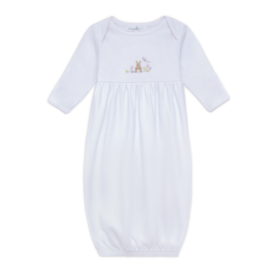 Bunny's Basket Gathered Gown - Pink