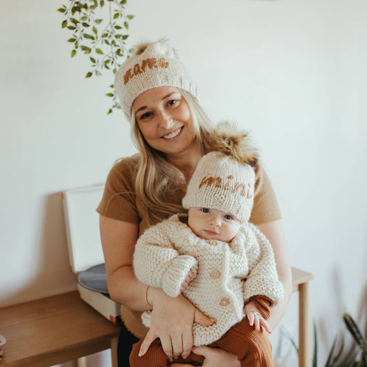 Mama Pecan Beanie Hat Adult