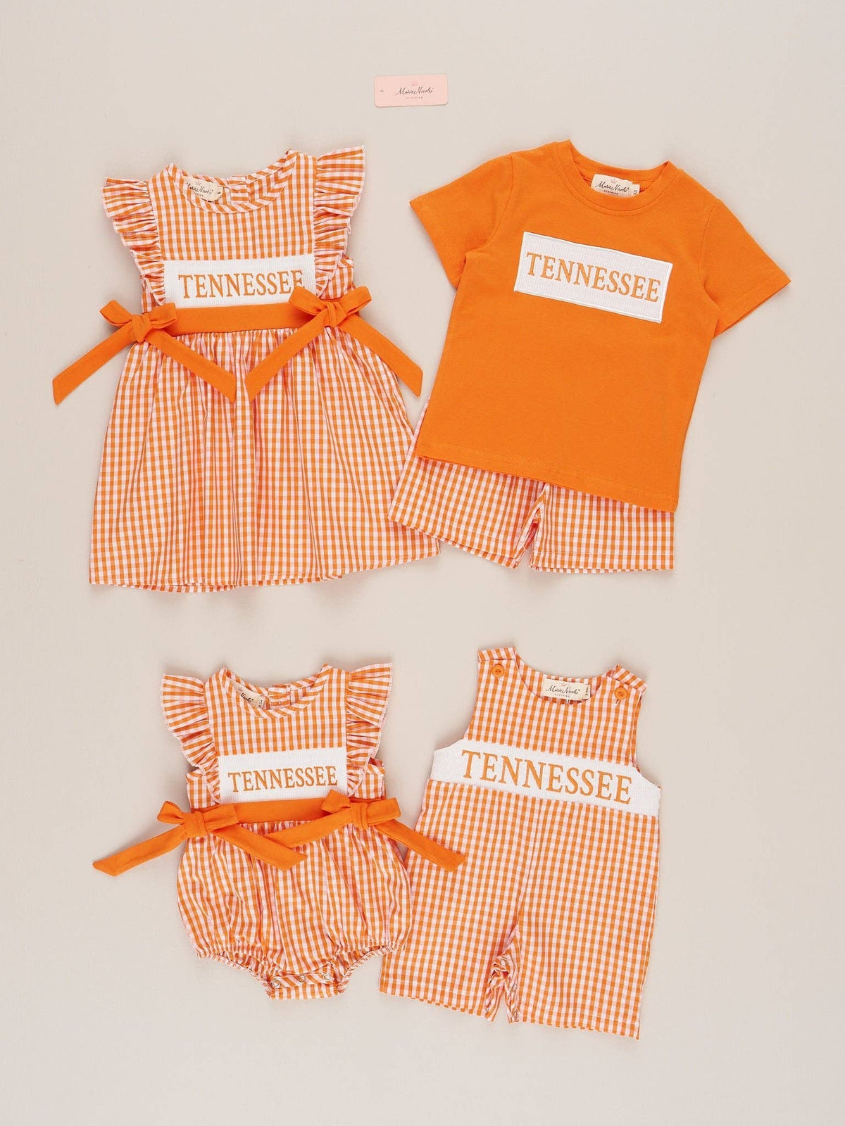 Tennessee Smocked Gingham Outfit: