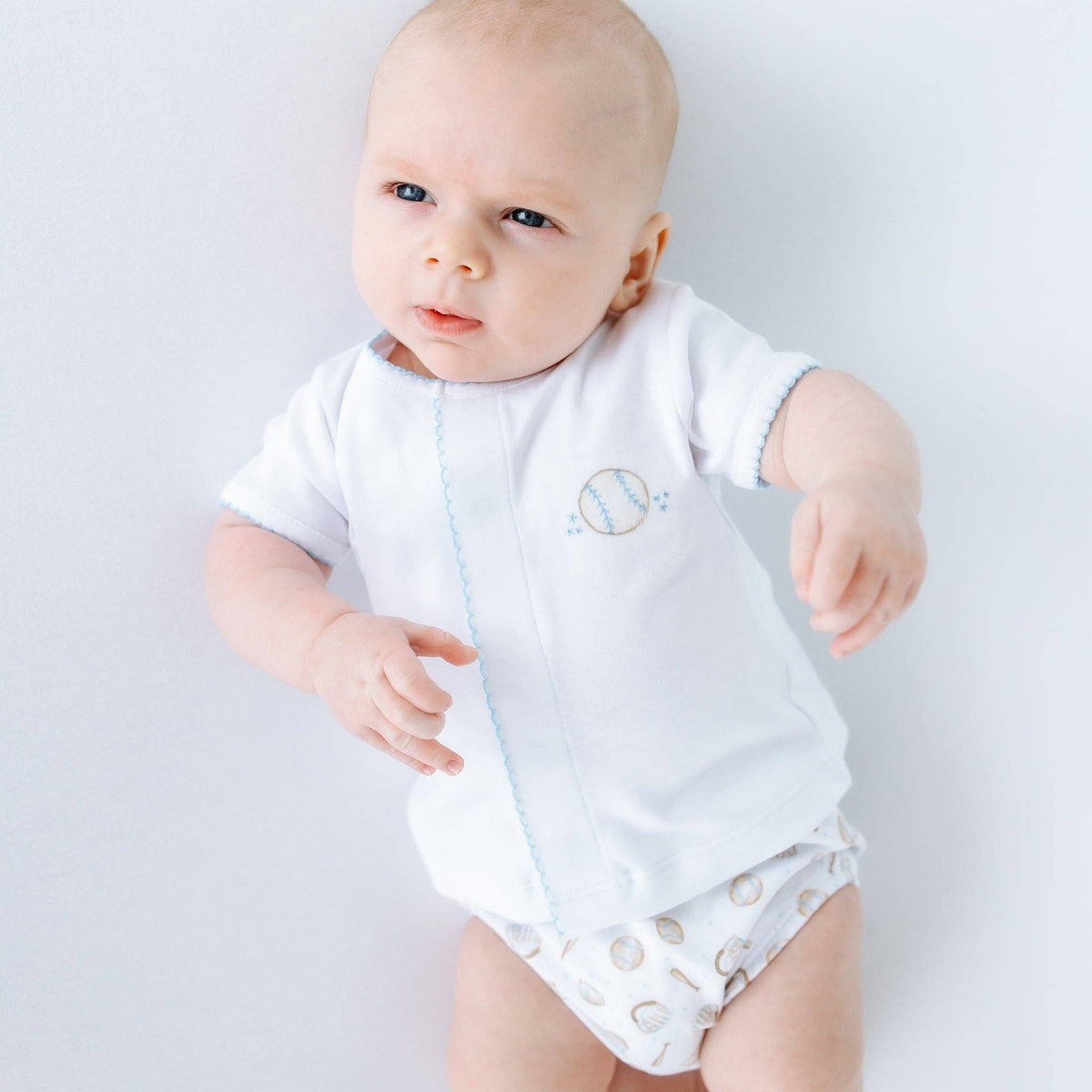 Precious Lil' Sluggers Diaper Cover Set - Light Blue