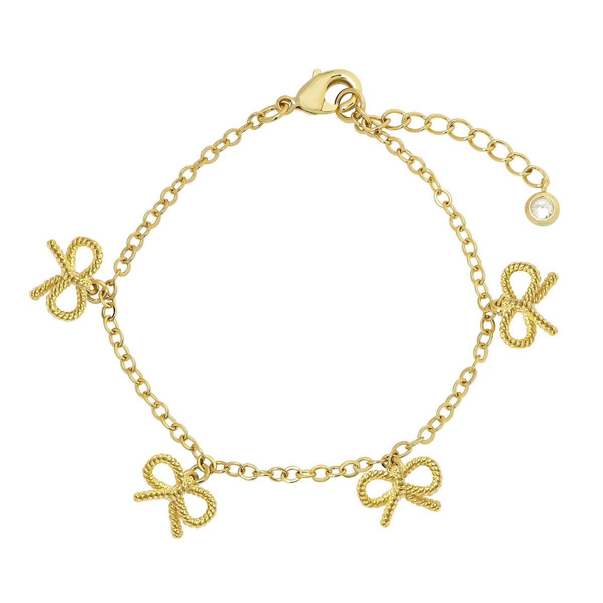 Bow Twist Charm Bracelet - Wild Lapin Children’s Boutique