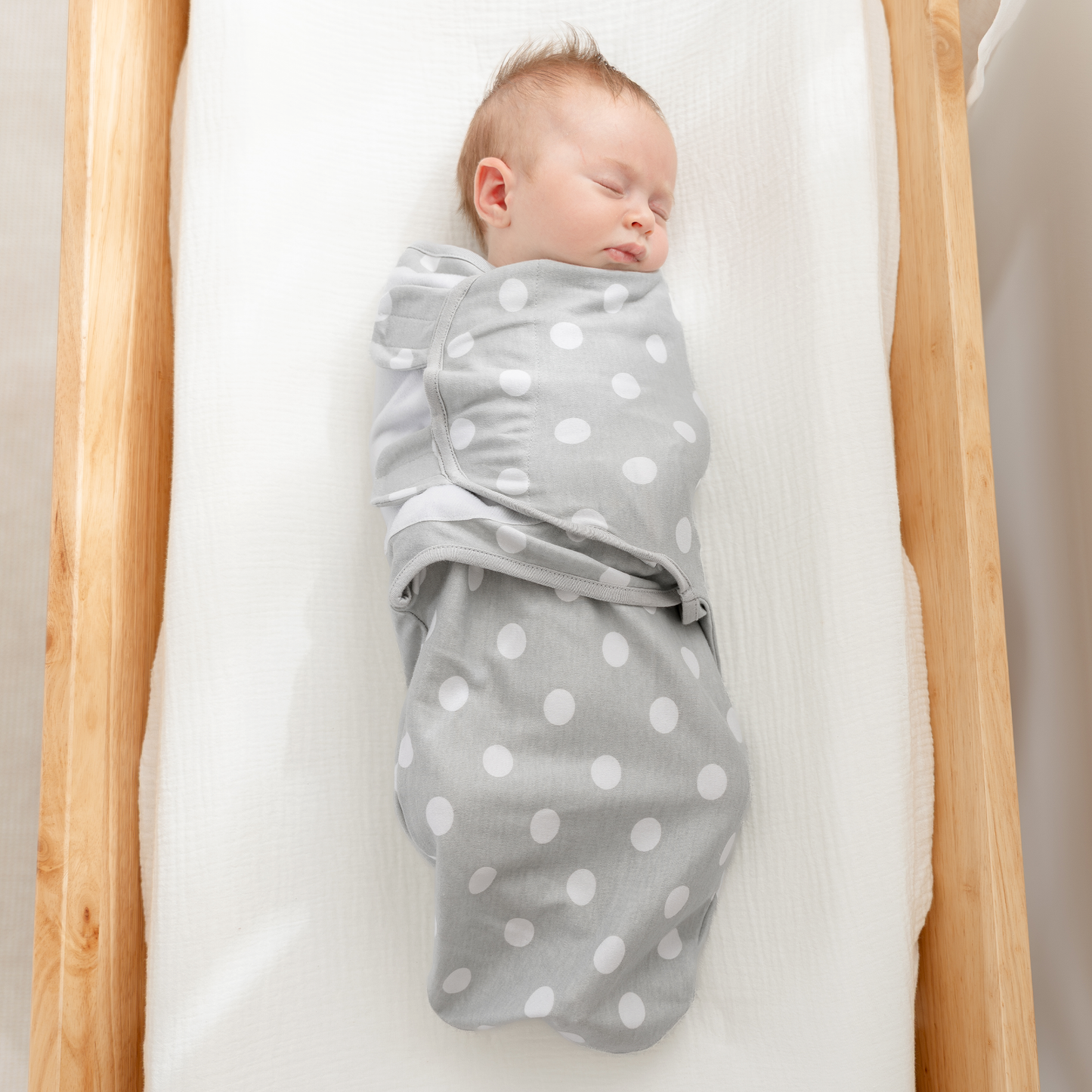 Easy Swaddle Blanket, 3 Pack - 100% Cotton by Comfy Cubs: Blue / Small (0-3 Months)