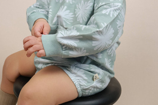 Pom Bubble Romper | Baby Organic Outfit | Baby Clothing