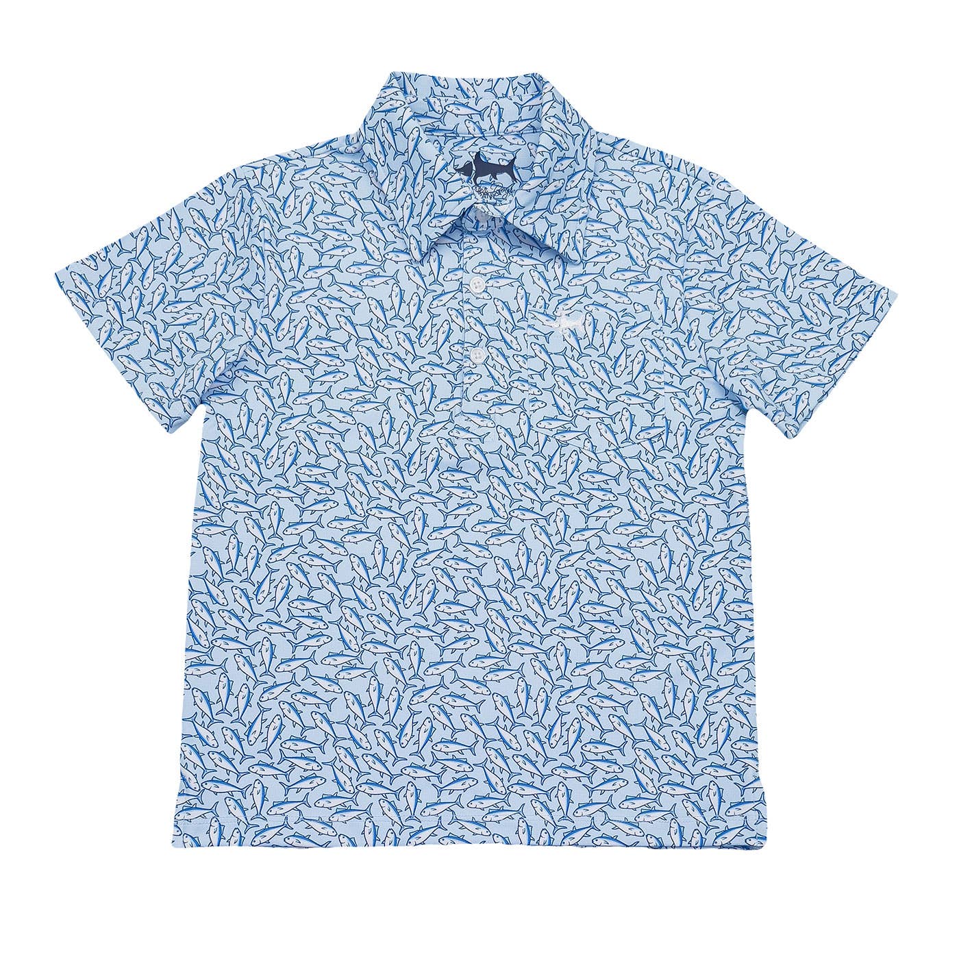 Inshore Boys Performance SS Polo Tuna