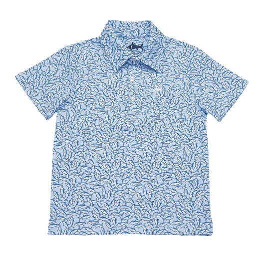 Inshore Boys Performance SS Polo Tuna