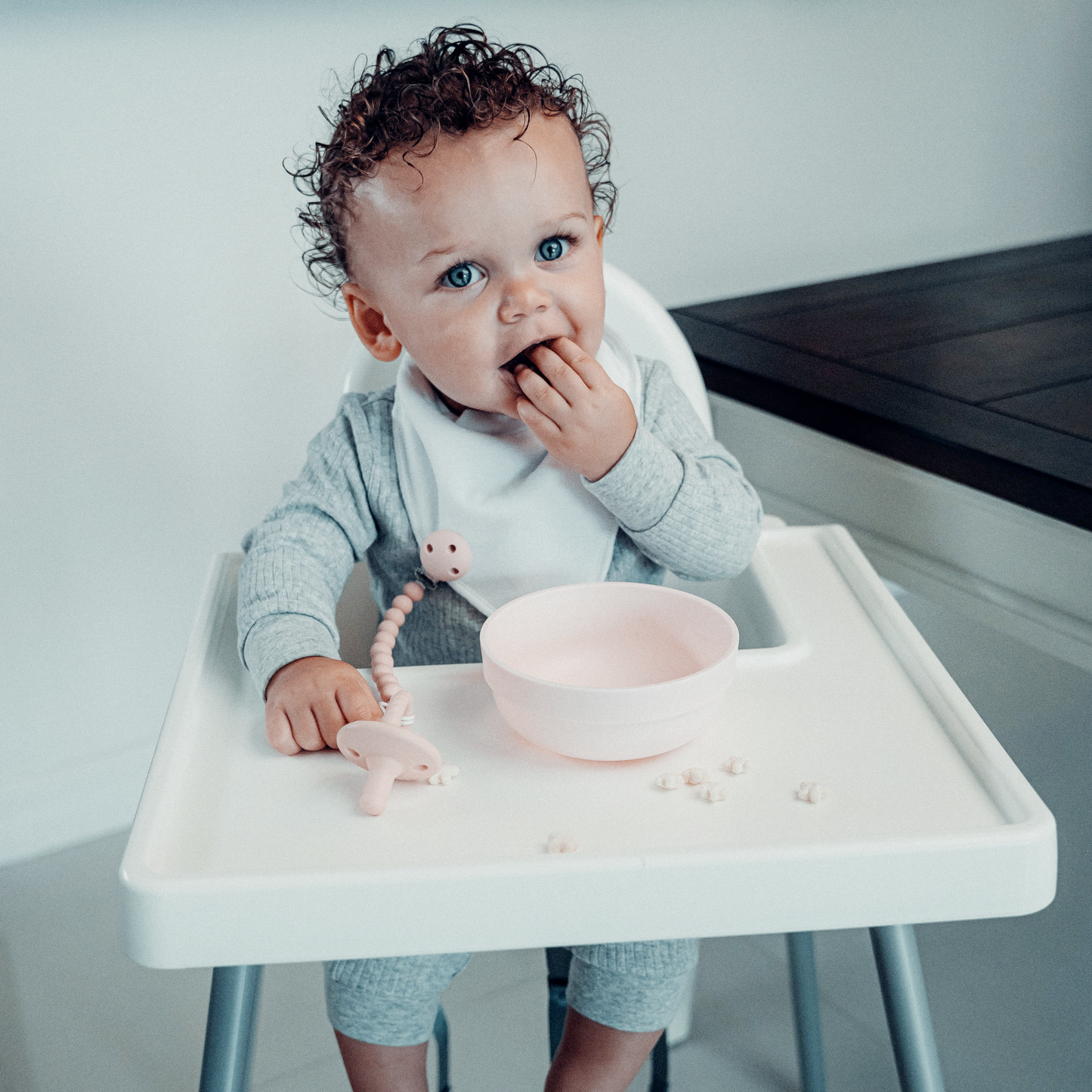 Baby Pacifier Clips, 100% Food Grade Silicone by Comfy Cubs: Earth Green
