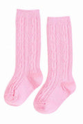 Blossom Cable Knit Knee High Socks: 1.5-3Y