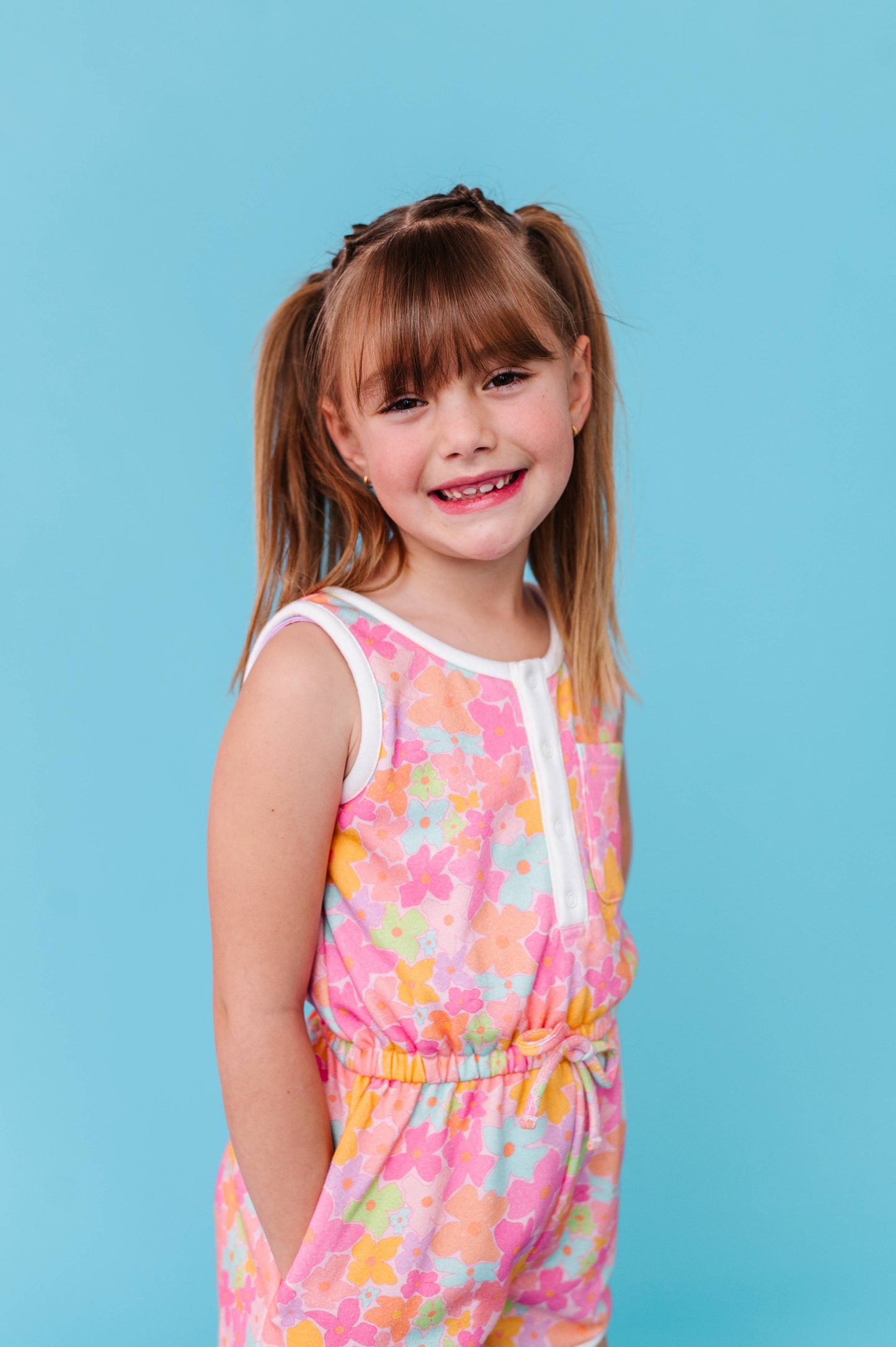 Tutti Fruitti Blossom Girls Tank Romper