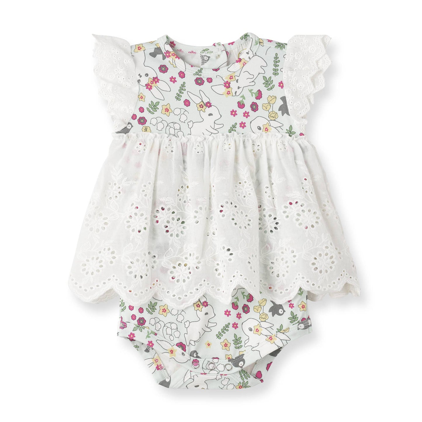 Cottontail Garden Bamboo Skirted Easter Bodysuit