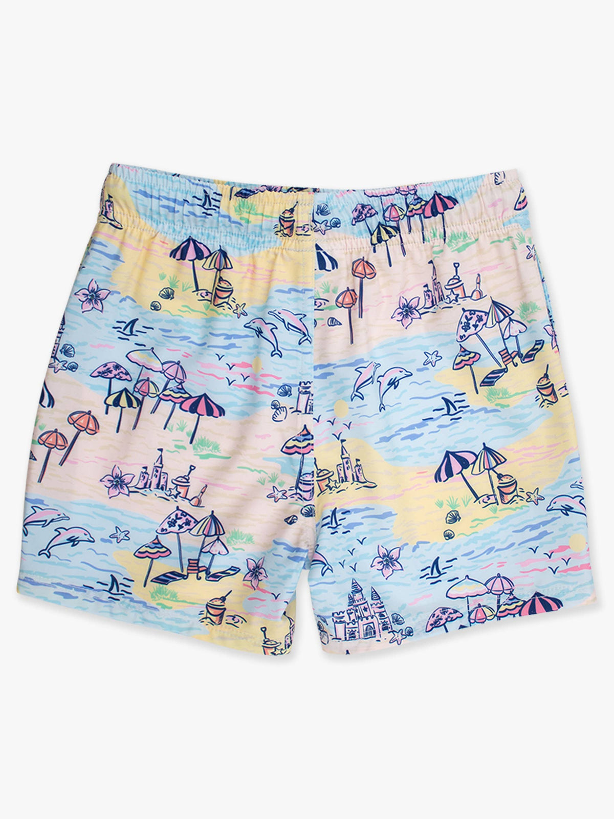 Boys Beach Day Performance Hybrid Swim Trunks: Multi-Color