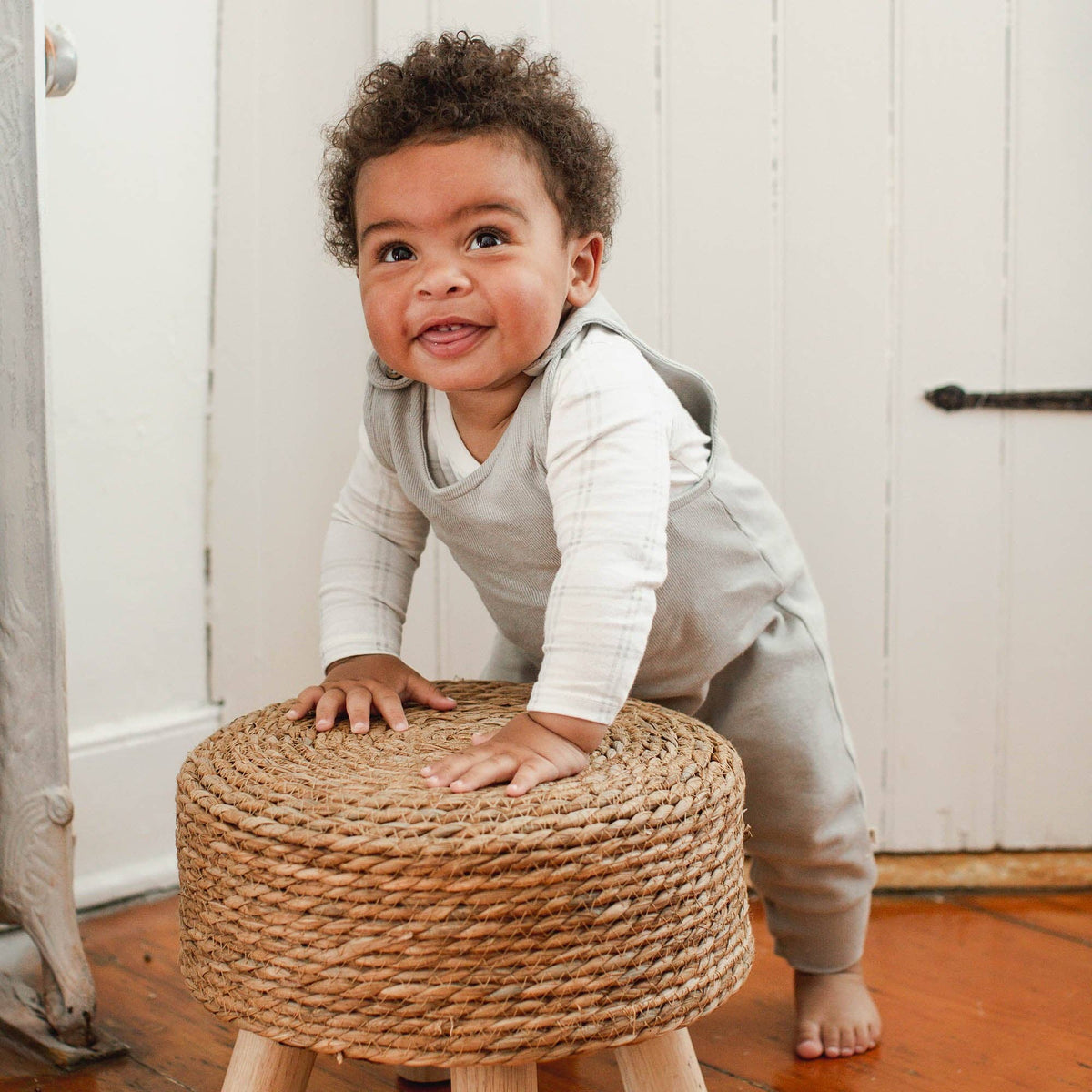 Plaid Infant Boy Jumpsuit & Bodysuit Set: Hazy