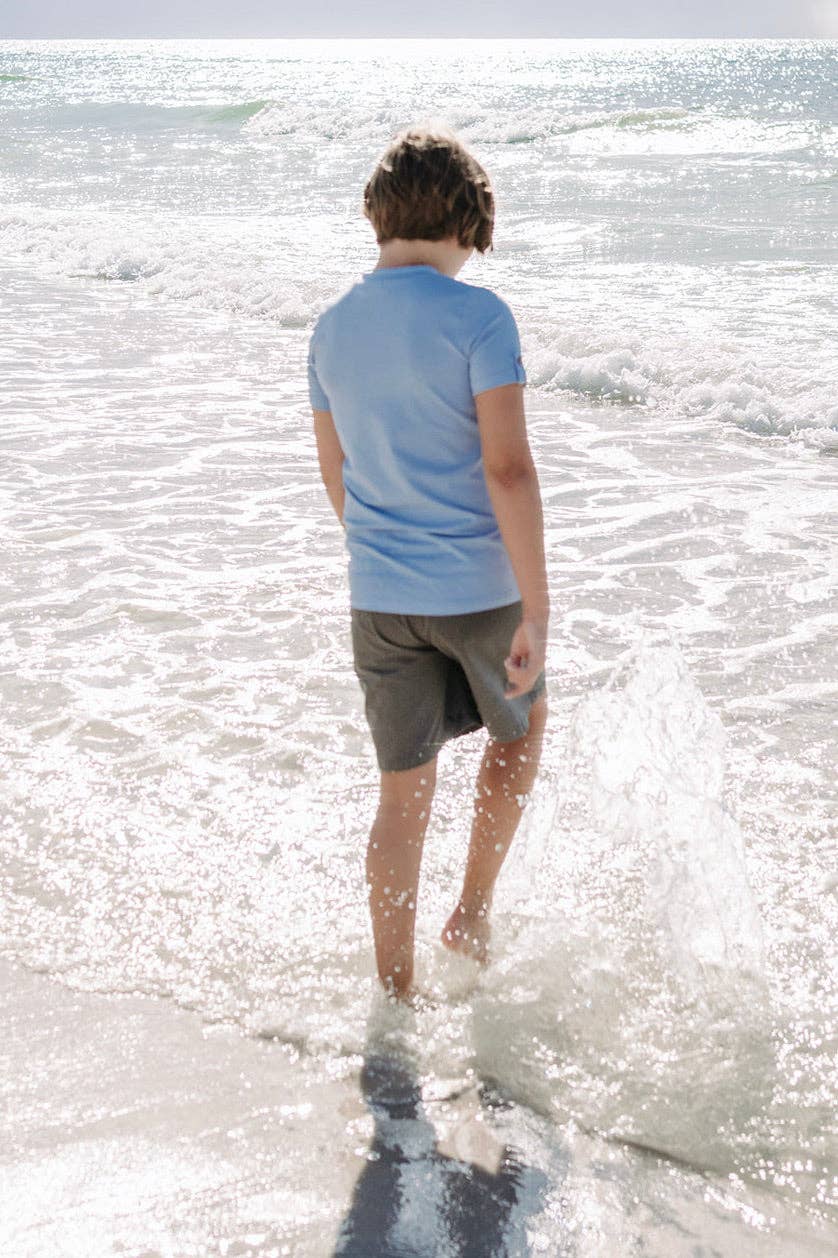 Boys Periwinkle Blue Short Sleeve Shirt