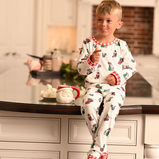 Christmas 2024 Pajamas- Kids Christmas on the Farm- Buttflap