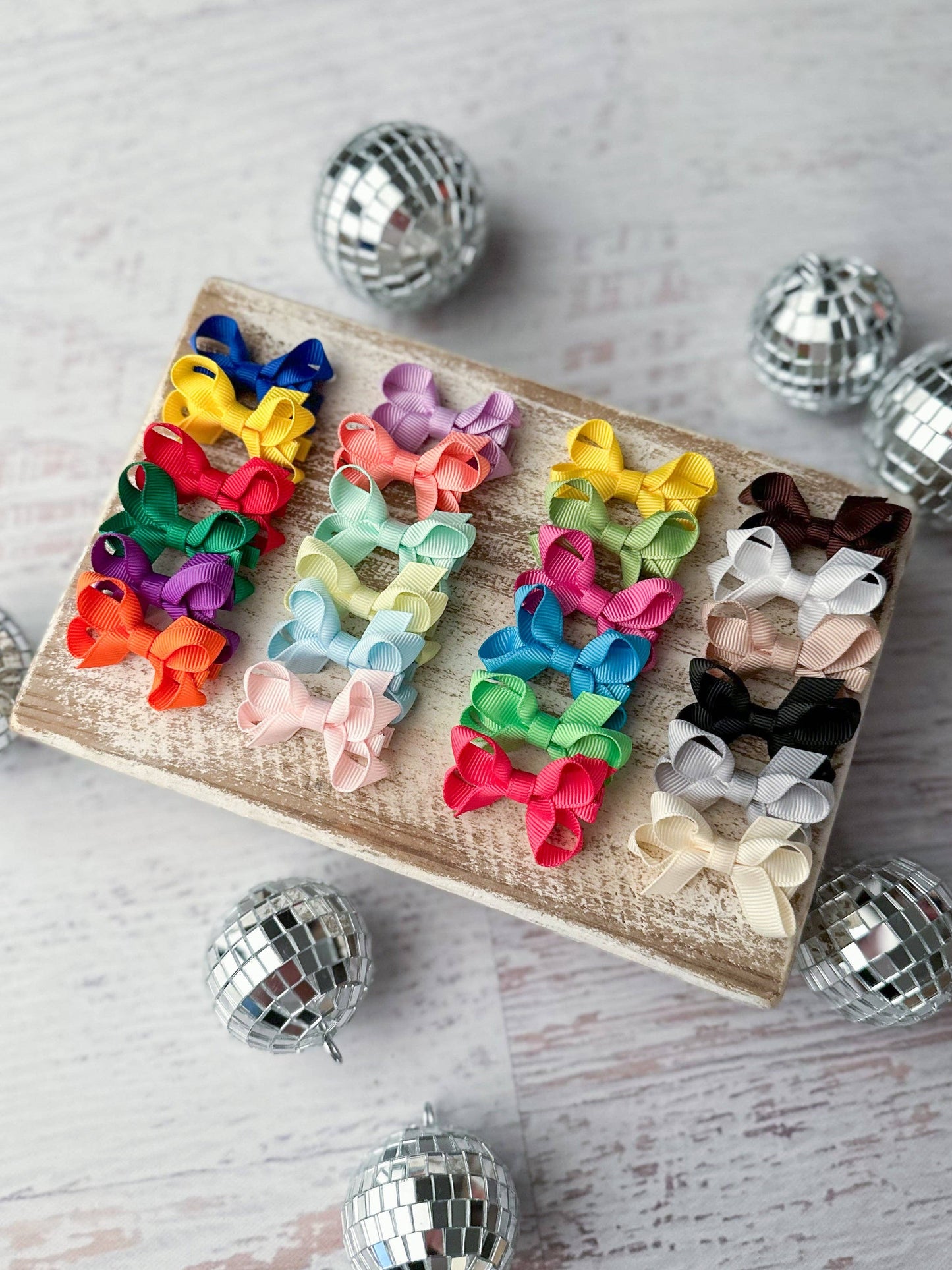 Bitty Bow Variety Pack - Baby Bows: Pastel