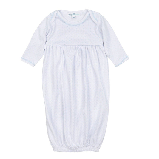 Little Love Gathered Gown - Light Blue: Newborn