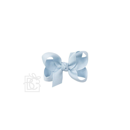 SIGNATURE GROSGRAIN BOW ON CLIP: 3.5" Medium - 7/8" Ribbon on Alligator Clip / MILLENNIUM BLUE