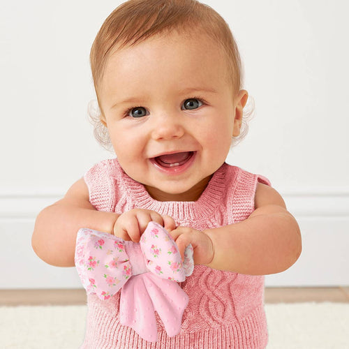 Bow Teensy Crinkle™ Teething Toy for Babies