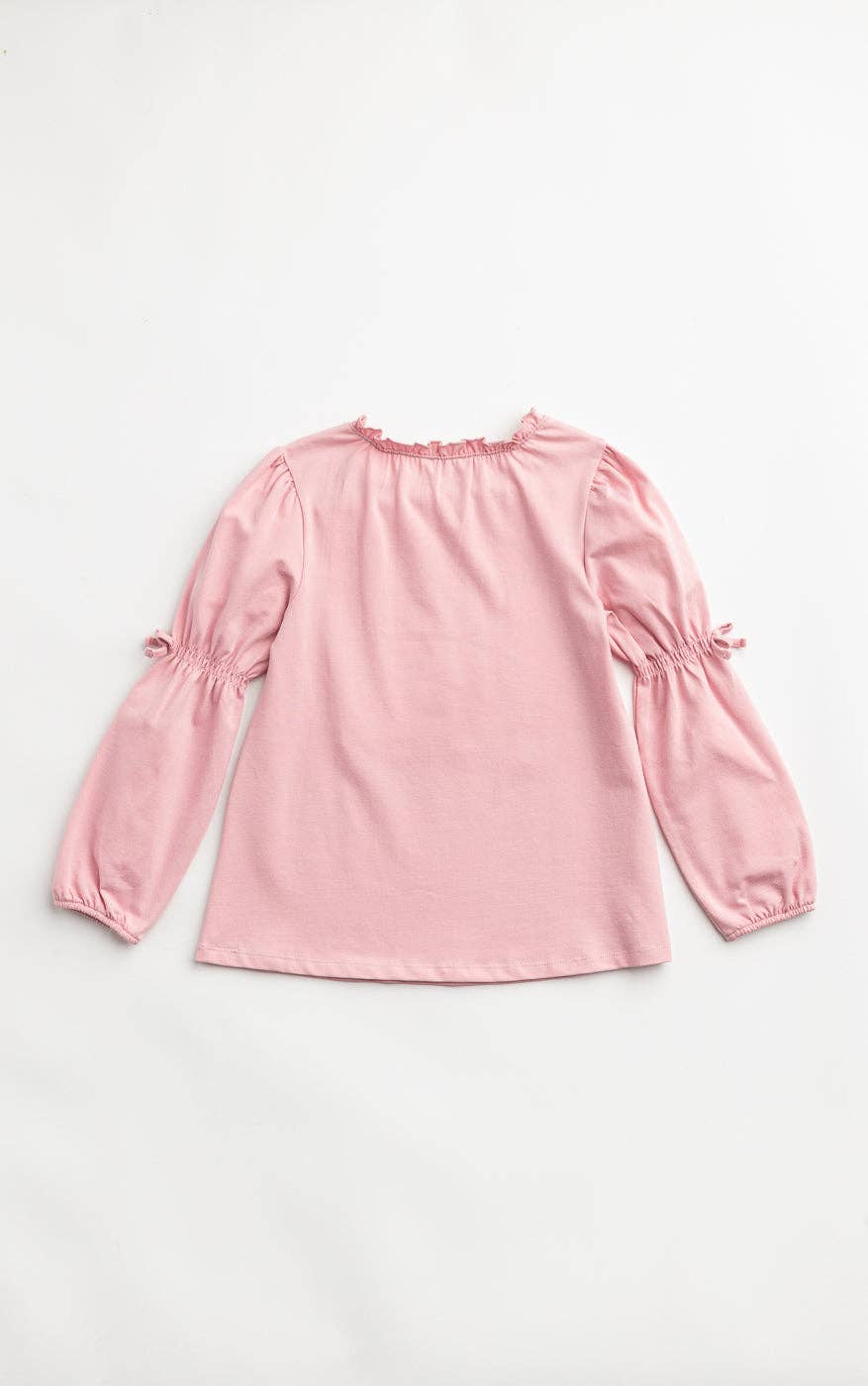 Sweet Pea Peasant Top: Pink Nectar