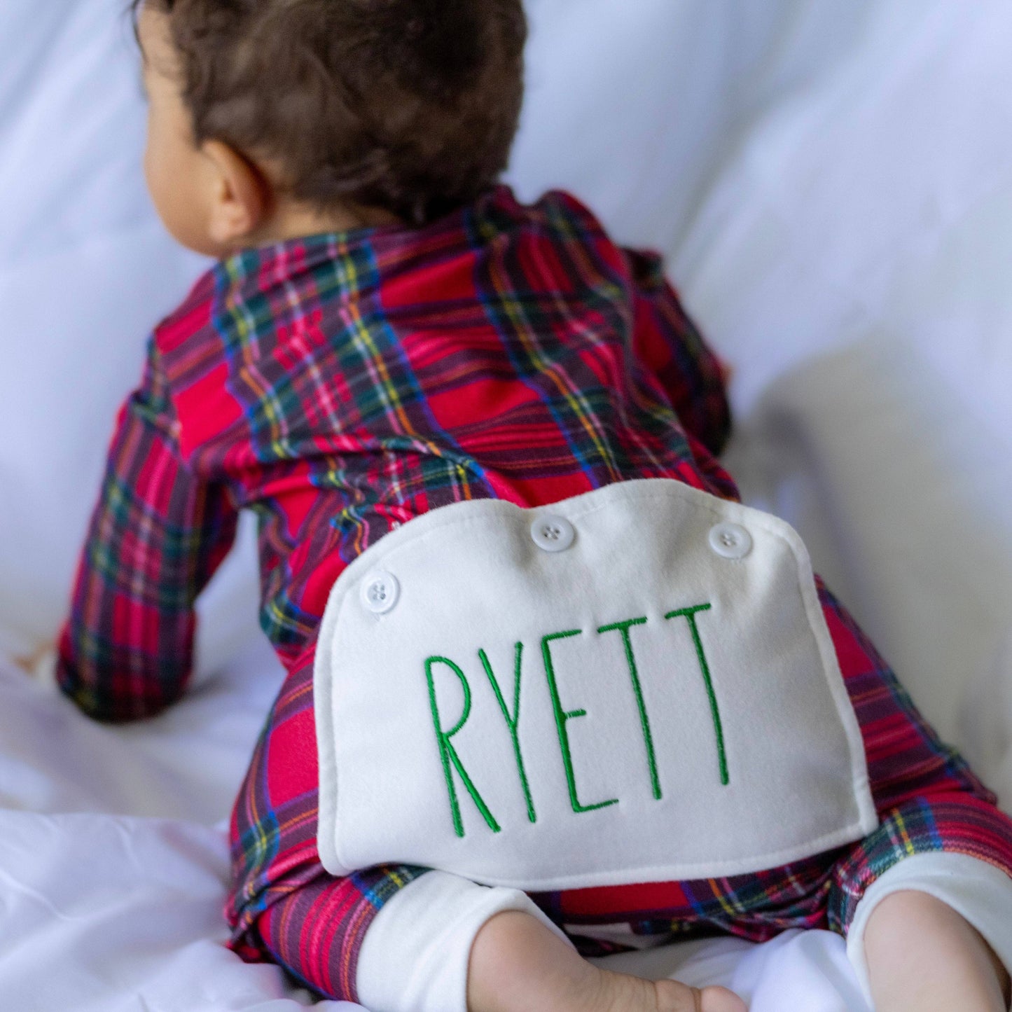 Baby Buttflap Pajamas - Tartan Holiday Lounge