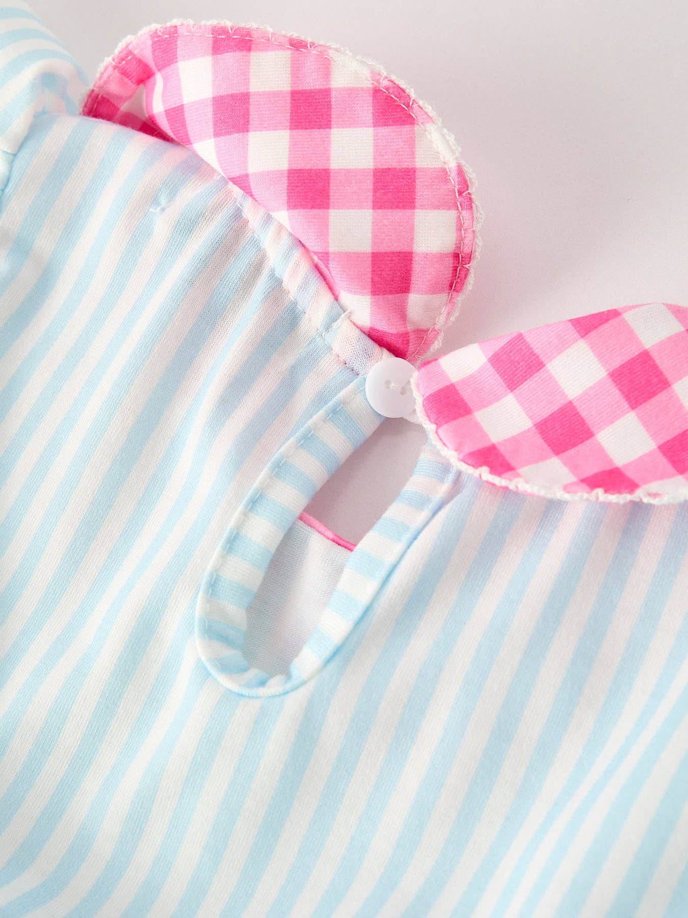 Back To School Girls Striped lapels Bow Dress: 7