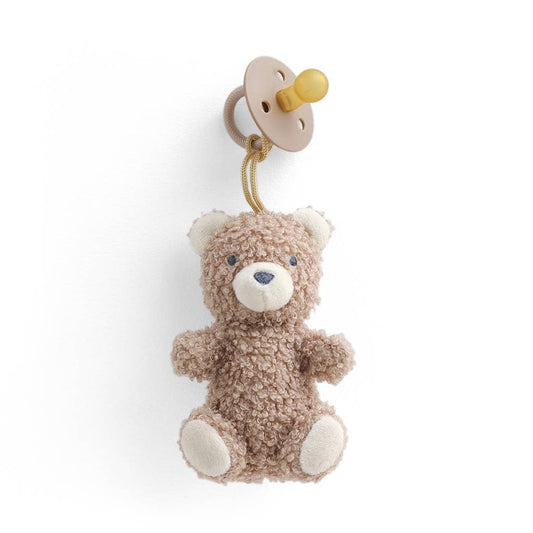 Bitzy Pal Natural Rubber Pacifier & Plush- Bear