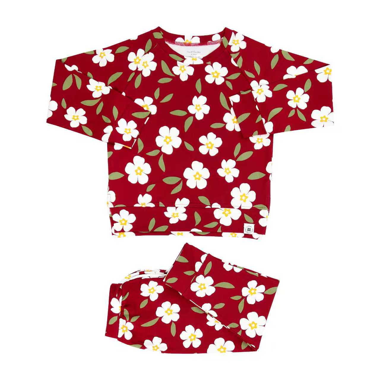 Darling Dear Crew Neck Jogger Set: Darling Dear