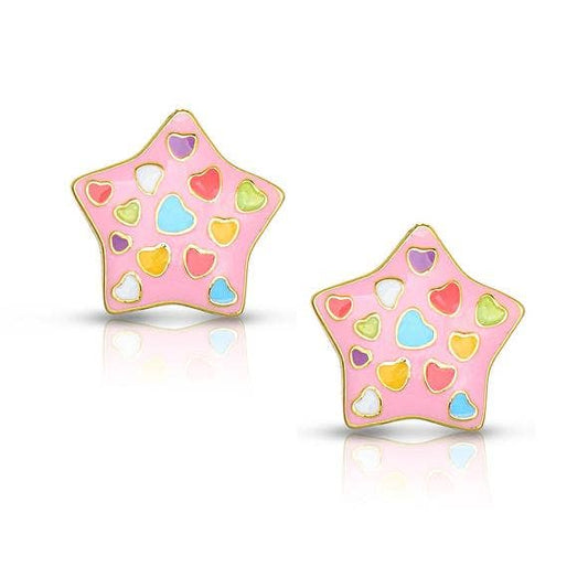 Puffed Star Stud Earrings