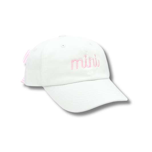 Mini Bow Baseball Hat (Baby, Youth): Youth