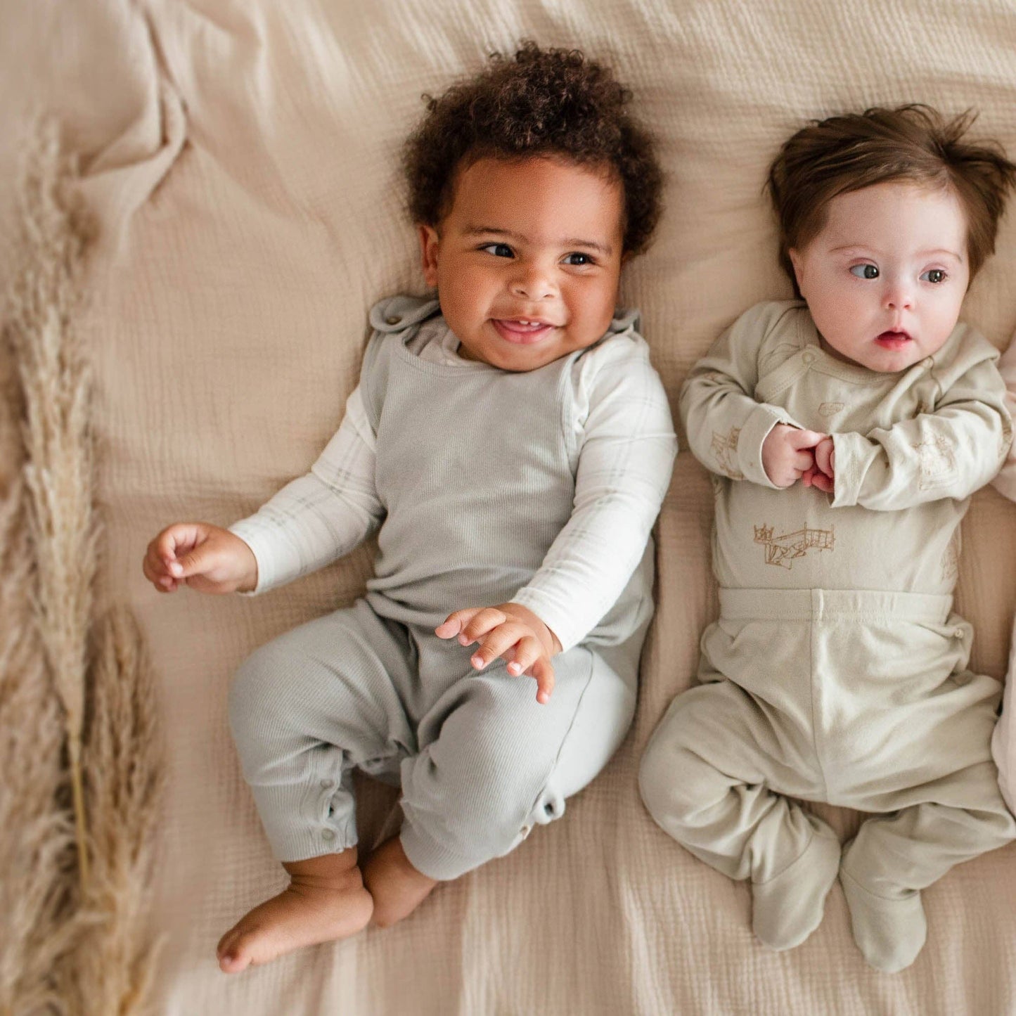 Plaid Infant Boy Jumpsuit & Bodysuit Set: Hazy