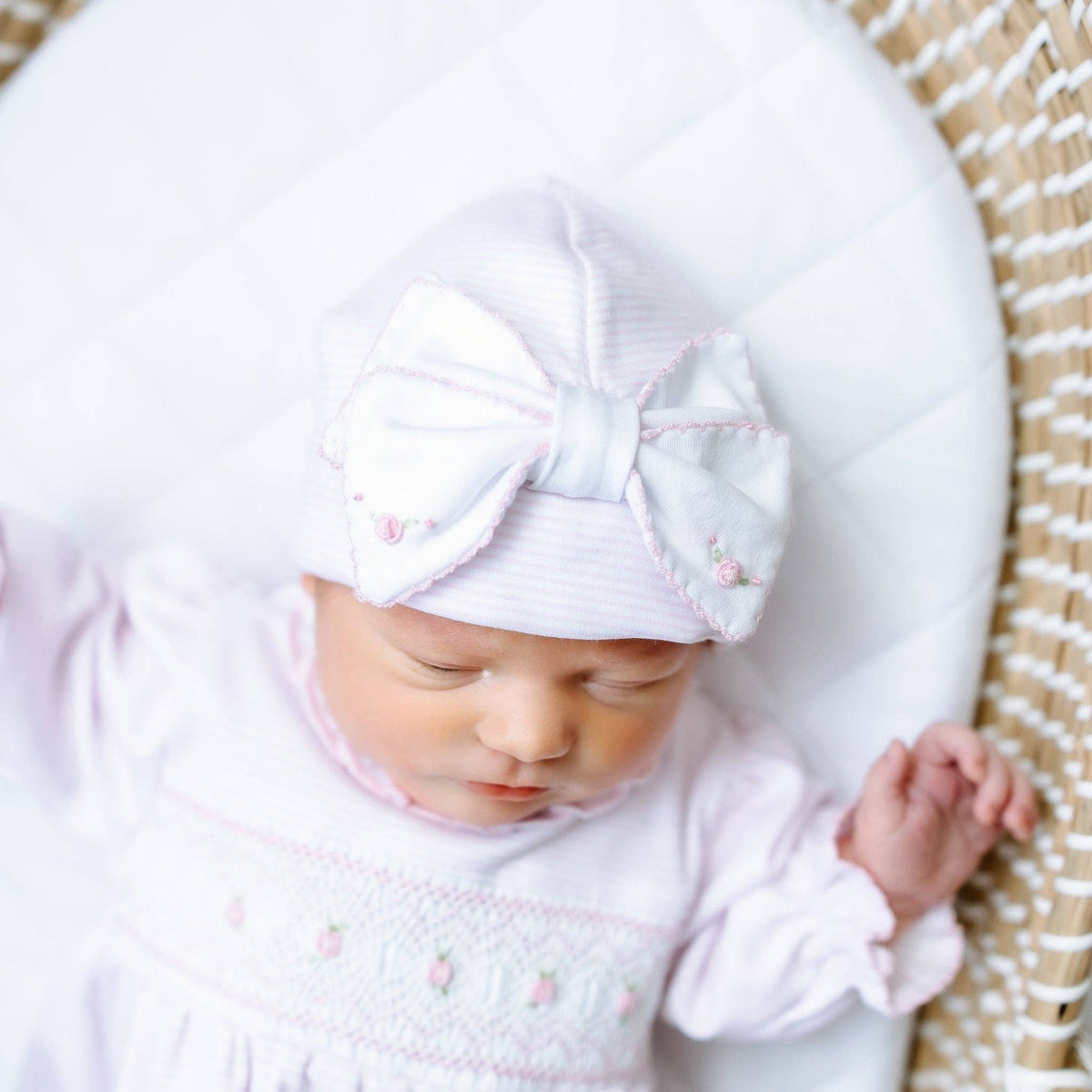 Julia Bow Hat - Pink